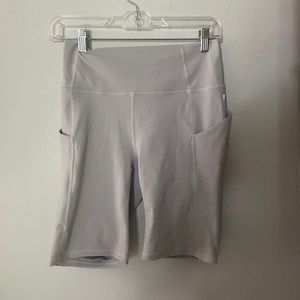 Fabletics gray biker shorts. Great condition!